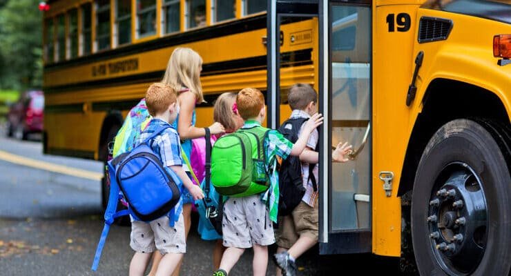 آزمون‌های سوالات اتوبوس مدرسه اتوبوس مدرسه